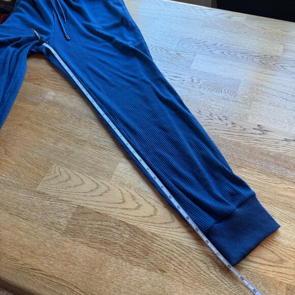 PrettyGarden Blue Ribbed Jogger Pants Size Medium - Picture 12 of 12
